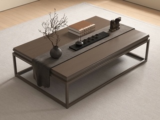 新中式茶几SU模型