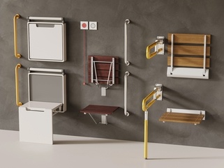 现代残障卫浴用品SU模型