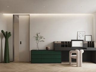 现代梳妆台SU模型