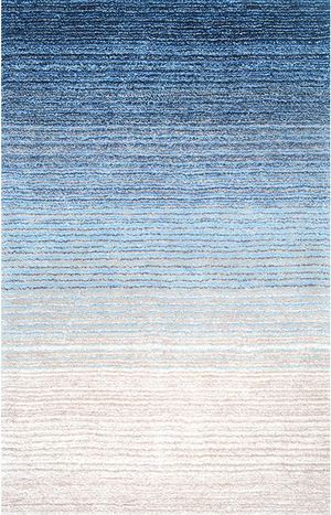 现代蓝色渐变地毯