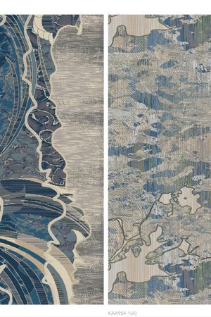 新中式现代走廊地毯长条地毯贴图 (1)