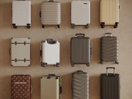 行李箱_行李箱组合SU模型