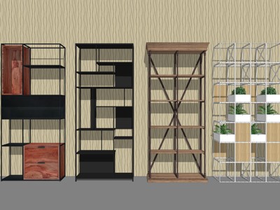 工业风格置物架博古架装饰架