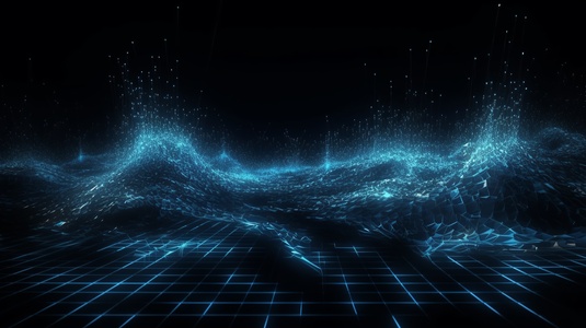 蓝色科技线条背景贴图I