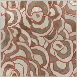 新中式花纹花瓣地毯 (2)