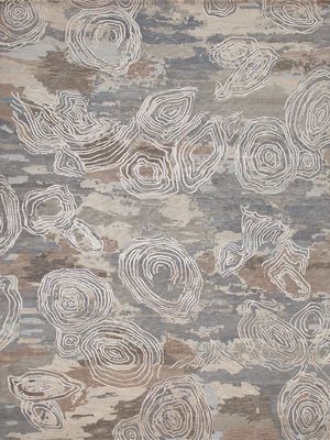 新中式花纹花瓣地毯 (7)