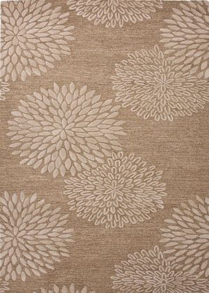 新中式花纹花瓣地毯 (10)