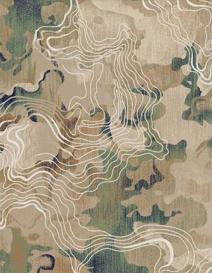 新中式花纹花瓣地毯 (21)