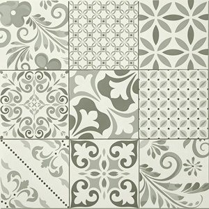 法式复古花纹砖_法式复古风花砖贴图