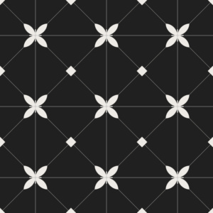 法式中古瓷砖_中古黑白花砖瓷砖_无缝几何拼花墙砖贴图