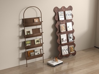 中古奶油书架SU模型