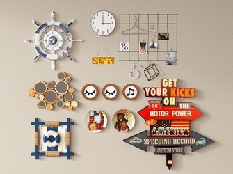 现代挂件_墙饰挂件SU模型