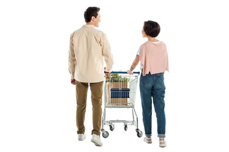 超市购物推着购物车背影人物背景人物png免扣人物素材 (2)