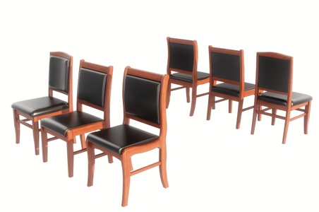 现代办公椅_实木办公椅SU模型