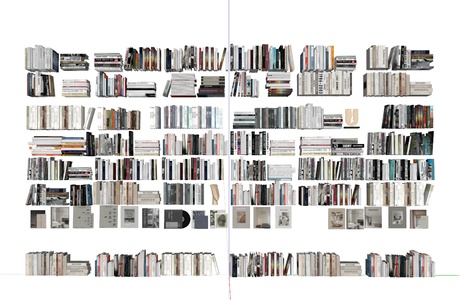 现代书本书籍SU模型