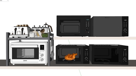 微波炉_微波炉_面包机SU模型