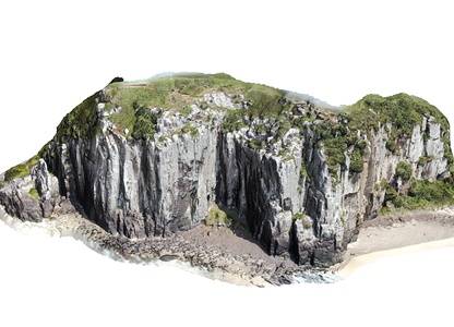 现代 悬崖 海边悬崖海岸光3D模型