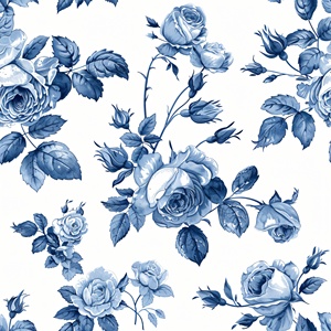 青花瓷花纹贴图