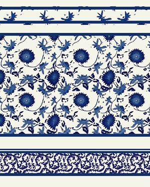 现代壁纸_现代青花瓷壁纸贴图