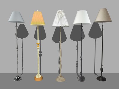 现代风格落地灯合集 su草图模型