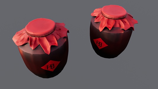 酒坛子su草图模型