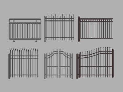 现代栏杆扶手 su草图模型