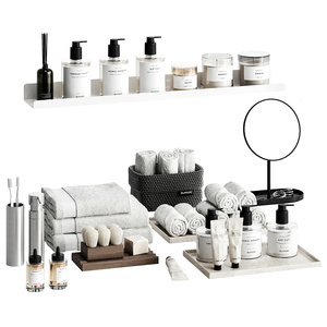 洗浴用品_毛巾_洗浴用品_洗护用品_镜子_生活用品酒店用品剃须镜蜡烛香薰SU模型