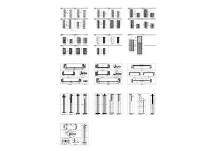 工装空间门平面立面大样图cad