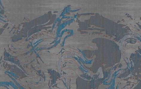 新中式抽象地毯流水水纹形状地毯抽象地毯 (7)