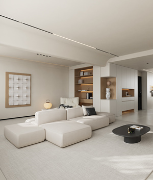 现代客厅 3d模型