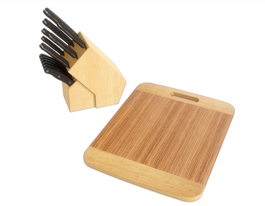 现代风格餐具_菜刀菜板_砧板_道具SU模型