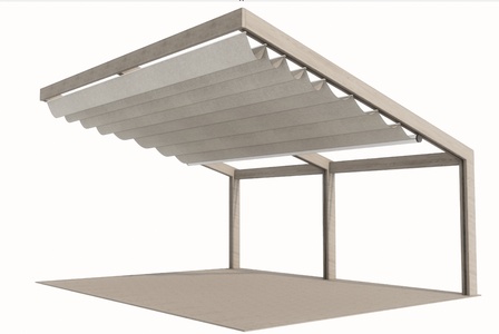 现代阳光房遮阳帘SU模型