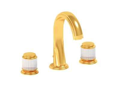 欧式法式金色水龙头SU模型