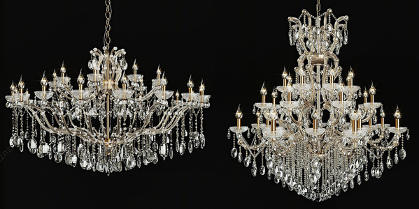 欧式古典吊灯水晶吊灯3D模型