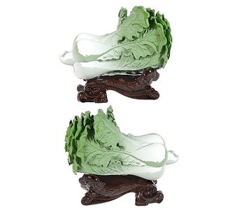 传统中式玉白菜摆设中式摆件3D模型