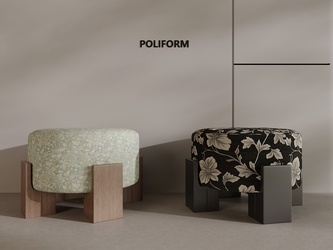 中古其他凳子_中古风圆凳SU模型