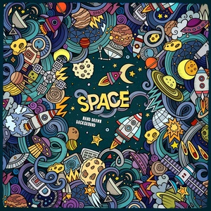 无缝卡通可爱的涂鸦壁纸壁布贴图