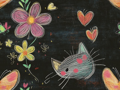 无缝现代黑板_涂鸦黑板贴图 (7)