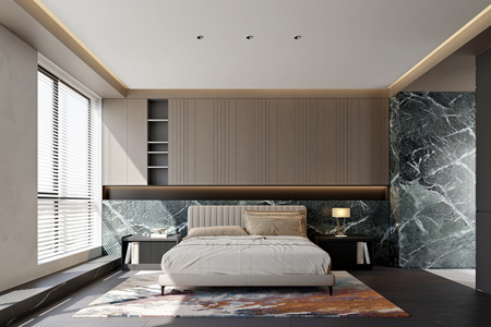 现代简约家居卧室3D模型