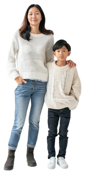 png免扣领着小孩的人物亲子人物家庭温馨 (13)