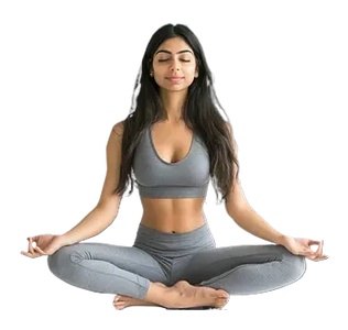 png免扣人物健身人物瑜伽健身美女 打坐人物(53)