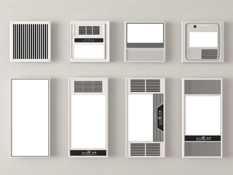 浴霸_集成浴霸_暖风机_出风口SU模型