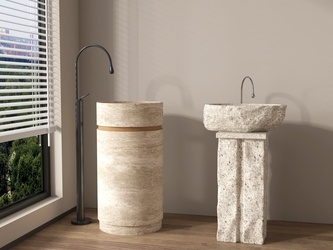 _现代台盆_洗手台_柱盆SU模型