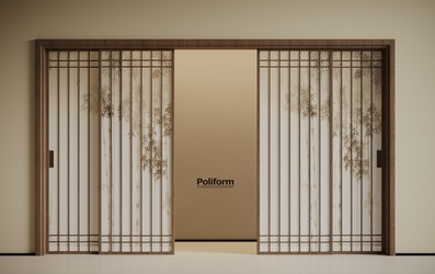 新中式推拉门_新中式推拉门SU模型