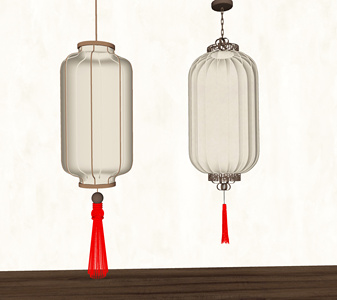 新中式灯笼SU模型