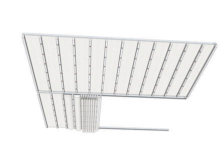 现代阳光房顶面遮阳帘SU模型