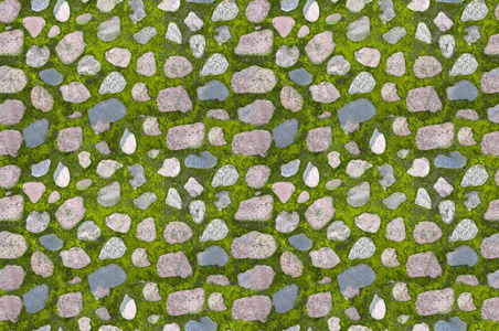 卵石间隙植草地面贴图