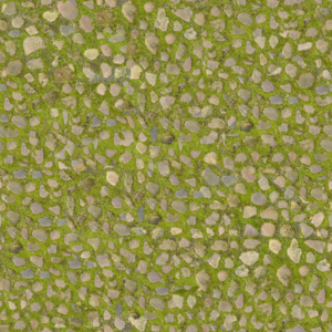 无缝室外铺路石植草贴图