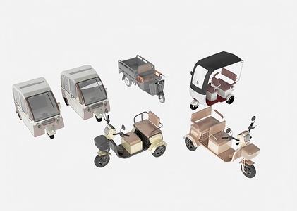 雅迪电动车电动三轮车3D模型