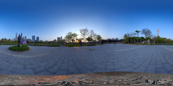 04-公园暮色广场hdr贴图